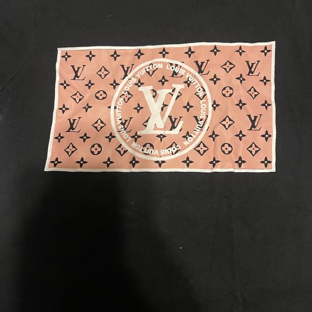 Louis Vuitton Kids Black and Pink Monogram Tee - Picture 2 of 5